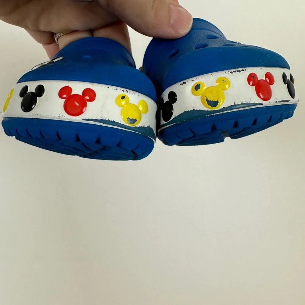 Crocs Mickey Mouse Disney Blue C4 Toddler Baby Shoes‎